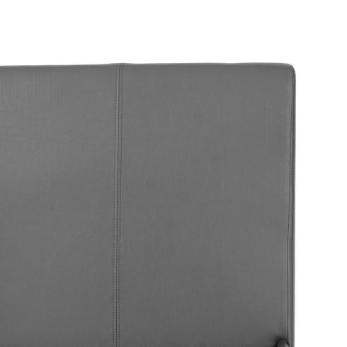 Prado 5FT Bed - Grey Faux Leather
